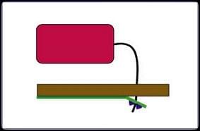 Abgerissene Leiterbahn / Lötstelle