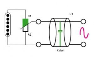 Tonabnehmer - Volumepoti - Kabel Schaltung